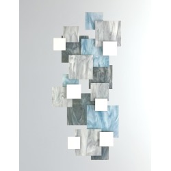 Glacial Vertical Glass Wall Sculpture