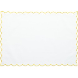 Scallop Trim Placemats, Set of 4