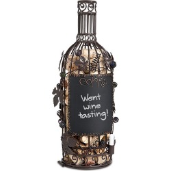 Cork Cage Chalkboard Wine Bottle #91-057