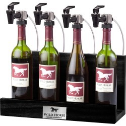 WineKeeper Showcase 4 Bottle (Black) Nitrogen #8017