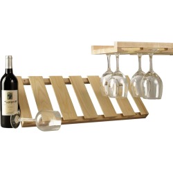 Hanging Stemware Rack Wood #17919