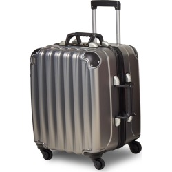 VinGarde Valise Petite Wine Luggage with TSA Lock Silver NEW #30380