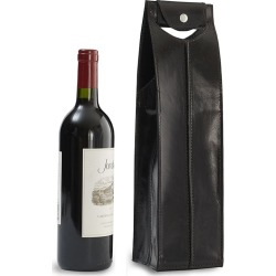 Leather Wine Bag Black 1 Bottle #25681