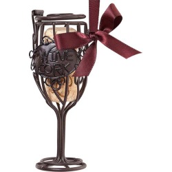 Cork Cage Ornament Wine Glass #02-142