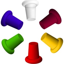 IWA Silicone Wine Bottle Stoppers Set of 6 #16693