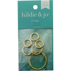 Blue Moon Findings Ring Metal Multi Pack Round Plain Gold