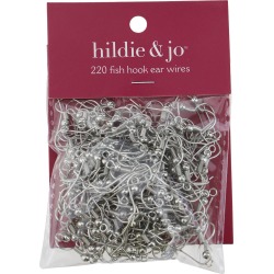 Blue Moon Findings Ear Wire Metal Value Pack Fish Hook Ball Silver