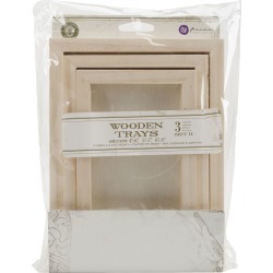 Prima Marketing Relic & Artifacts Archival Case Wooden Rectangle Trays - Paper Crafting - Scrapbook Supplies - Embellishments