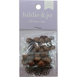 Blue Moon Findings Bead Cap Metal Multi Pack Filigree Oxidized Copper