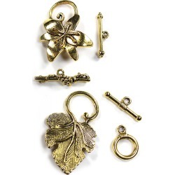 Blue Moon Beads - Findings Clasp Metal Multi Pack Toggle Flower Antique Gold - Jewelry Findings - At JOANN Fabrics & Crafts