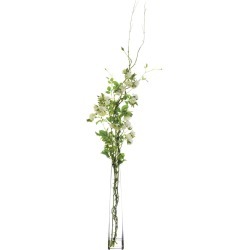 Rose & Thorn Vines in Glass Vase 60"