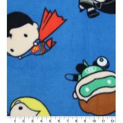 DC Comics Fleece Fabric Kawaii Tossed