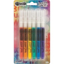Ranger Dylusions 6 Pack Paint Pens - Paper Crafting - Journaling & Planners - Journal & Planner Accessories