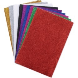 Darice Glitter Sticky Back Foam Sheets 6\