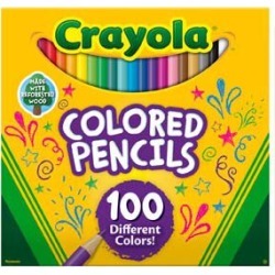 Crayola Colored Pencils 100 Pkg