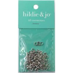 Blue Moon Findings Connector Metal Figure 8 7mm Silver