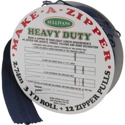 Make A Zipper Kit Heavy Duty - Navy