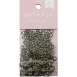 Blue Moon Findings Jump Ring Metal 5, 6 & 8mm Oxidized Brass