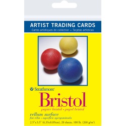 Strathmore Artist Trading Card Pack Bristol Paper Vellum 20 Sheets