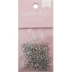 Blue Moon Findings Jump Ring Metal 4mm Silver