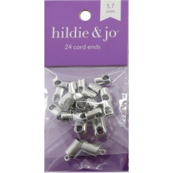 Blue Moon Findings Cord End Metal Multi Pack Tube Loop Large Silver