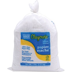 Amaco Claycrete Paper Mache 5 Pound Bag - White