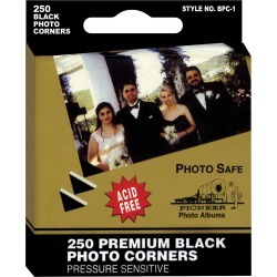 Black Photo Corners - Acid Free - Paper Crafting - Scrapbook Supplies - Embellishments