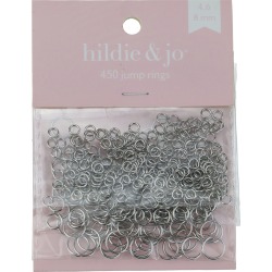 Blue Moon Findings Jump Ring Metal Value Pack 4, 6 & 8mm Silver