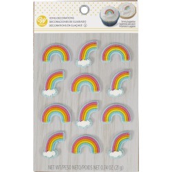 Wilton Rainbow Icing Decorations 12 Count