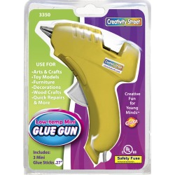 Creativity Street Lo Temp Mini Glue Guns with Glue Sticks Yellow
