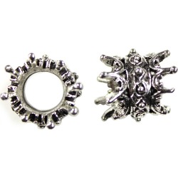 Blue Moon Findings Bead Cap Metal Double Sided Antique Silver