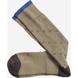 Johnston & Murphy Men's First in Comfort Diagonal Matrix Socks - Tan - Size EACH