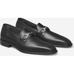 Johnston & Murphy Men's Parkes Bit - Black Italian Calfskin - Size 9 - M