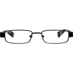 Johnston & Murphy Men's Black Metal Readers - Black Metal - Size S (+1.50)