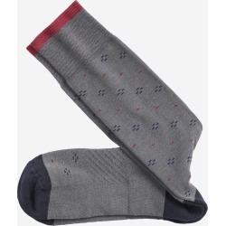 Johnston & Murphy Men's First in Comfort Diagonal Matrix Socks - Gray - Size EACH