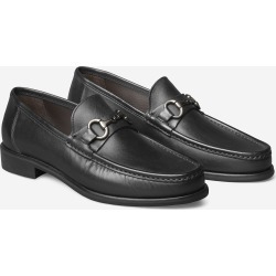 Johnston & Murphy Men's Neilson Bit Shoe - Black Italian Calfskin - Size 11 - M