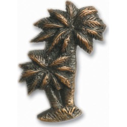 Buck Snort Hardware Palm Trees, Pewter