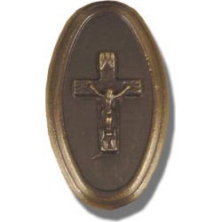 Buck Snort oval crucifix knob