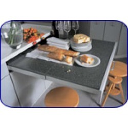 Hafele Steel Top Flex Pull-Out Table System found on Bargain Bro from Kitchen Source for USD $287.28