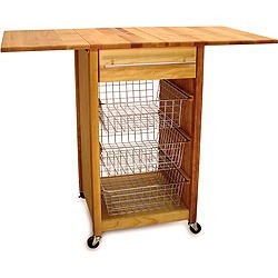 Catskill Craftsmen Drop Leaf Kitchen Cart