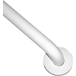 Taymor 42 Heavy Duty 18 Gauge Steel Grab Bar, 1-1/4 Diameter Concealed Flange, White Vinyl Powder Coated Finish found on Bargain Bro Philippines from Kitchen Source for $104.18