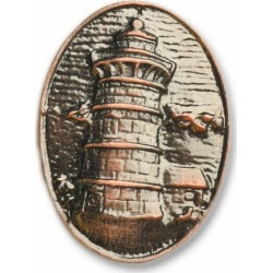 Buck Snort Hardware Lighthouse Oval Pull, Nickel