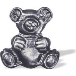 Buck snort metal teddy bear-shaped knob