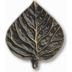 Buck Snort Hardware Single Leaf, Antique Brass