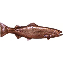 Buck Snort Hardware Long Trout Handle, Pewter