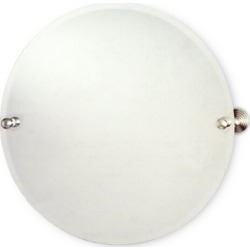 Allied Brass Round Tilt Mirror w/ beveled edge, Waverly Place, 22 dia., Premium, Satin Nickel