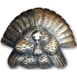 Buck Snort turkey-shaped cabinet knob in six finishes