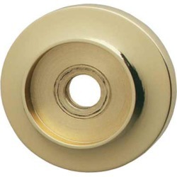 Hafele Traditional Brass Backplate, 32mm W x 4mm D, Polished and Lacquered