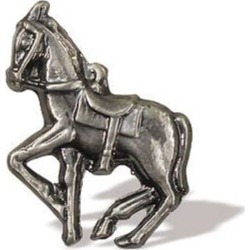 Buck Snort Hardware Galloping Horse Pull, Antique Brass