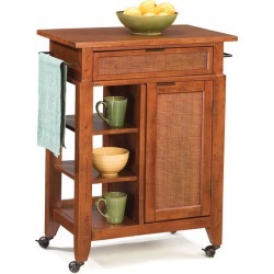 Home Styles Jamaican Bay Small Kitchen Cart